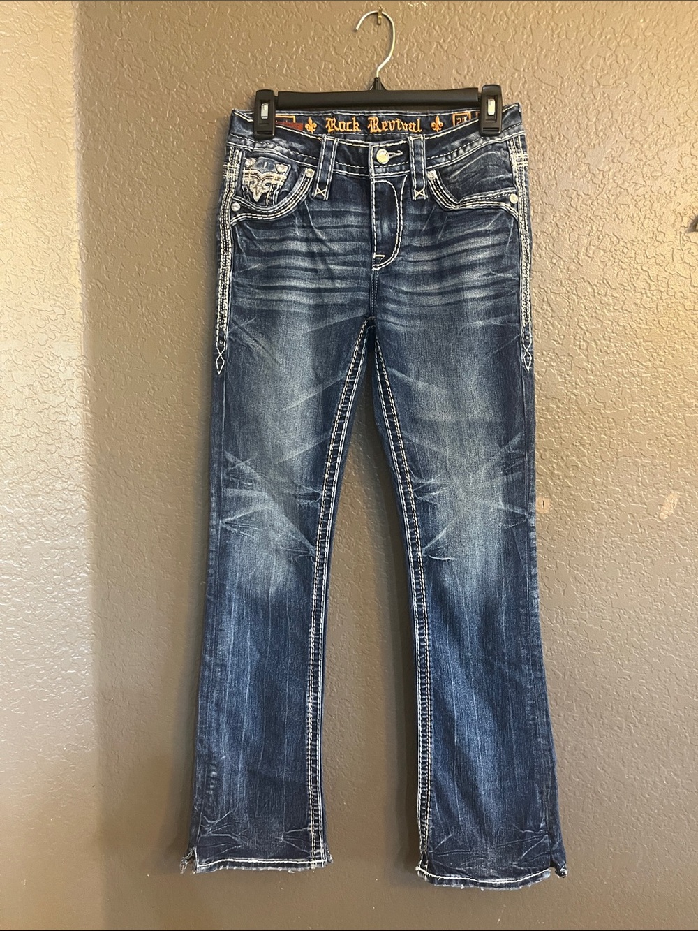 Rock Revival Women's Faded Blue Boot Cut Jeans